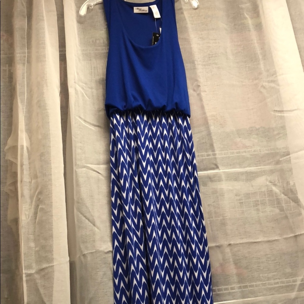 Blue and white Maxi dress